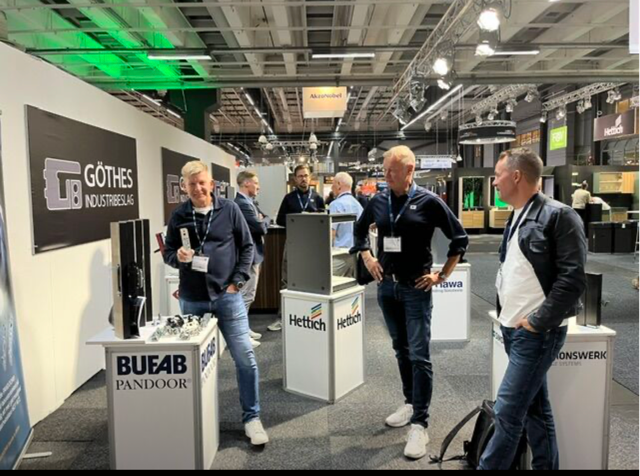 PANDOOR, BUFAB och Göthes Industribeslag på mässa